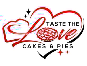 Taste the Love Cakes & Pies logo design by MAXR