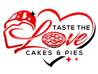 Taste the Love Cakes & Pies logo design by MAXR