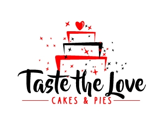 Taste the Love Cakes & Pies logo design by AamirKhan