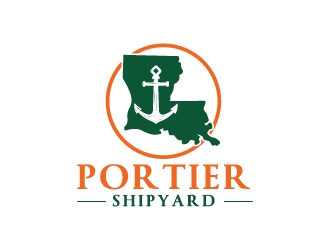 Portier Shipyard logo design by Erasedink