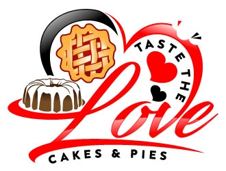 Taste the Love Cakes & Pies logo design by Suvendu