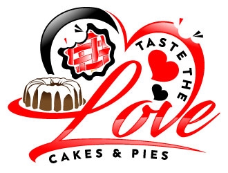 Taste the Love Cakes & Pies logo design by Suvendu