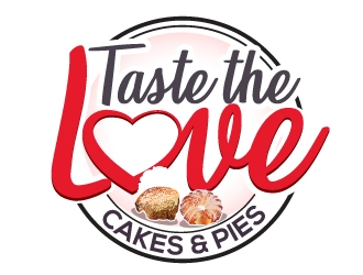 Taste the Love Cakes & Pies logo design by Suvendu