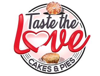Taste the Love Cakes & Pies logo design by Suvendu