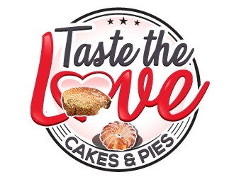 Taste the Love Cakes & Pies logo design by Suvendu