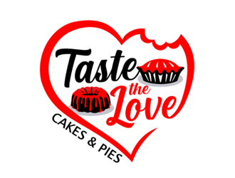 Taste the Love Cakes & Pies logo design by ingepro
