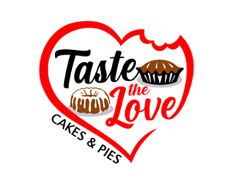 Taste the Love Cakes & Pies logo design by ingepro