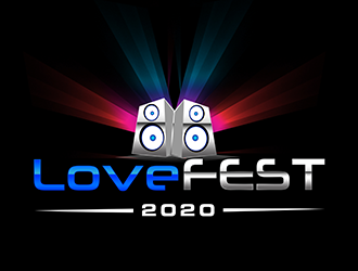 LOVEFEST2020 logo design by 3Dlogos