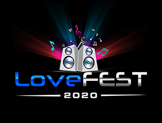 LOVEFEST2020 logo design by 3Dlogos