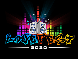 LOVEFEST2020 logo design by 3Dlogos