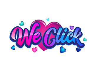 We Click logo design by 3Dlogos
