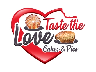 Taste the Love Cakes & Pies logo design by Suvendu