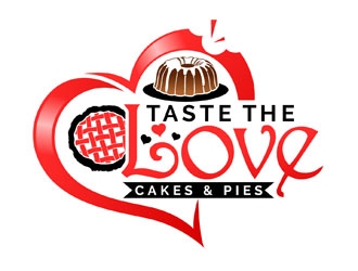 Taste the Love Cakes & Pies logo design by DreamLogoDesign