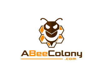 ABeeColony.com logo design by pencilhand