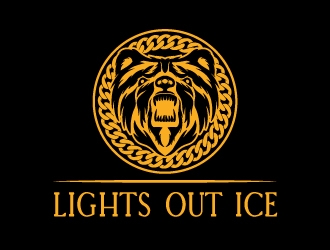 Lights Out Ice logo design by ozenkgraphic