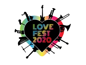 LOVEFEST2020 logo design by Erasedink