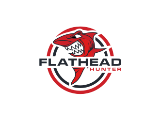 FlatHead Hunter logo design by Garmos