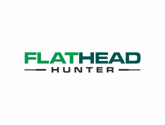 FlatHead Hunter logo design by scolessi