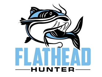 FlatHead Hunter logo design by LogoInvent