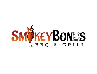 Smokey Bones BBQ & Grill  logo design by jaize