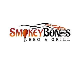 Smokey Bones BBQ & Grill  logo design by jaize