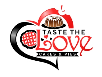 Taste the Love Cakes & Pies logo design by DreamLogoDesign