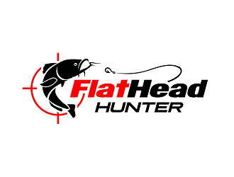 FlatHead Hunter logo design by haze