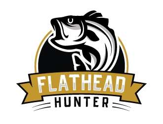 FlatHead Hunter logo design by akilis13