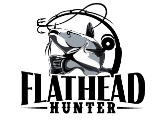 FlatHead Hunter logo design by AamirKhan