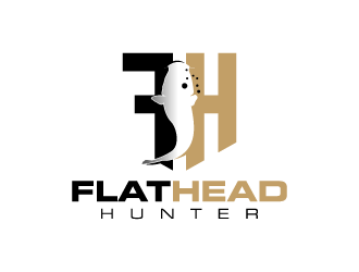 FlatHead Hunter logo design by torresace