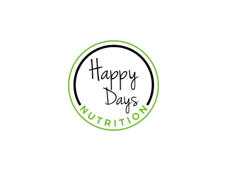 Happy Days NUTRITION logo design by luckyprasetyo