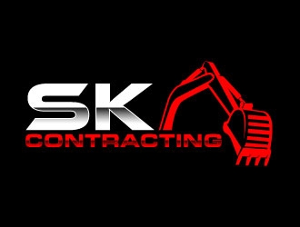 SK Contracting  logo design by daywalker