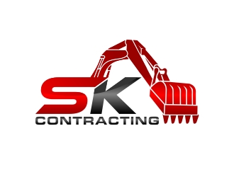 SK Contracting  logo design by aura