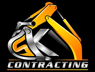 SK Contracting  logo design by Suvendu