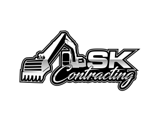 SK Contracting  logo design by evdesign