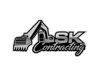SK Contracting  logo design by evdesign