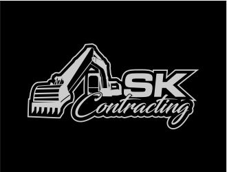 SK Contracting  logo design by evdesign