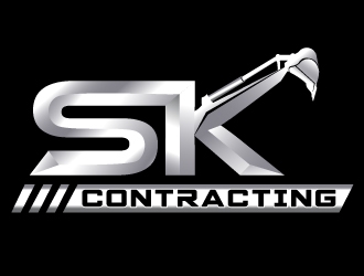 SK Contracting  logo design by Suvendu