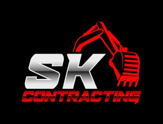 SK Contracting  logo design by daywalker