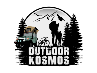 Outdoor Kosmos logo design by Kruger