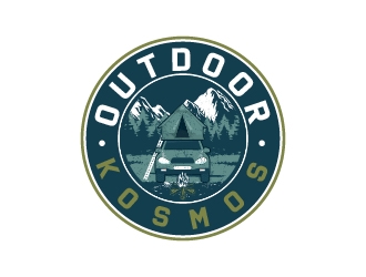Outdoor Kosmos logo design by keptgoing