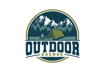 Outdoor Kosmos logo design by keptgoing
