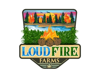Loud Fire Farms logo design by DreamLogoDesign