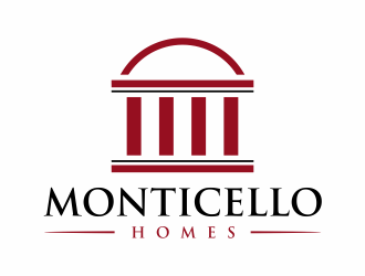 Monticello Homes logo design by Msinur