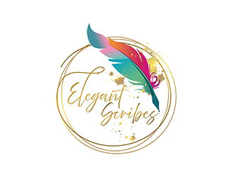 Elegant Scribes logo design by logolady