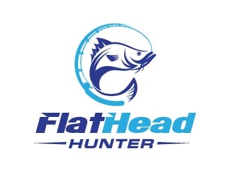 FlatHead Hunter logo design by usef44