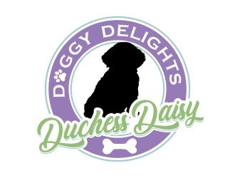 Duchess Daisy- doggy delights logo design by veron