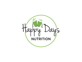Happy Days NUTRITION logo design by luckyprasetyo
