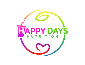 Happy Days NUTRITION logo design by Andri