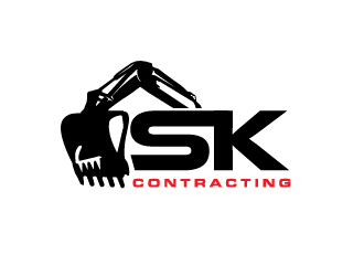 SK Contracting  logo design by PRN123